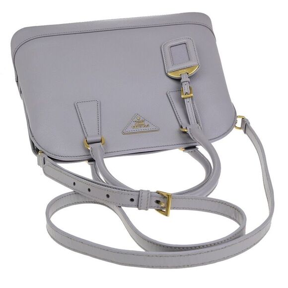 Prada Saffiano Purple Leather Handbag (Pre-Owned) - Picture 5 of 16